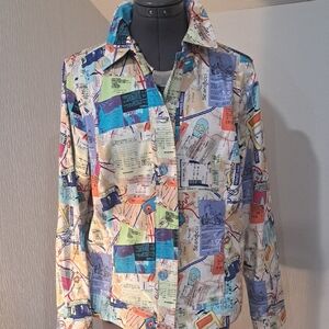 Attyre Multicolor Graphic Print Women's Blazer